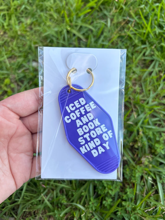 Iced Coffee and Book Store Kind of day - Purple & white